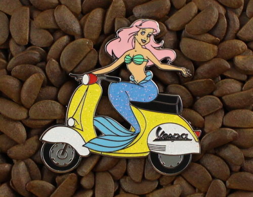 Mermaid Ariel Pins Fantasy Pin Motorcycle Scooter Badge