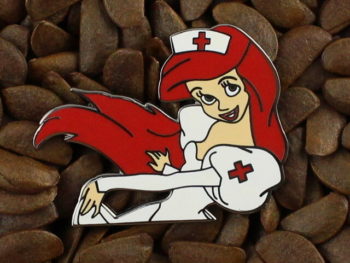 Mermaid Ariel Pins As Nurse Red Cross Pin