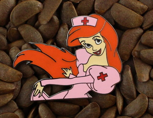 Mermaid Ariel Pins As Nurse Red Cross Pin