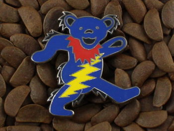 Grateful Dead Pins Happy Pooh Bear Lighting Bolt Badge Pin