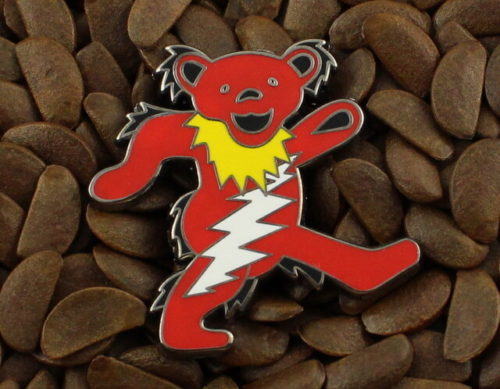 Grateful Dead Pins Happy Pooh Bear Lighting Bolt Badge Pin