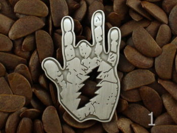 Grateful Dead Pins Jerry Garcia Hand Lighting Bolt Pin