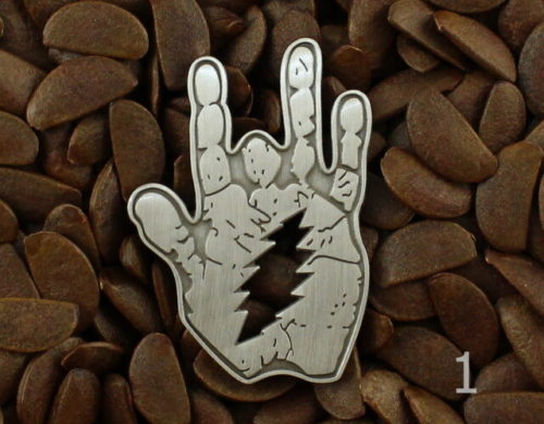 Grateful Dead Pins Jerry Garcia Hand Lighting Bolt Pin