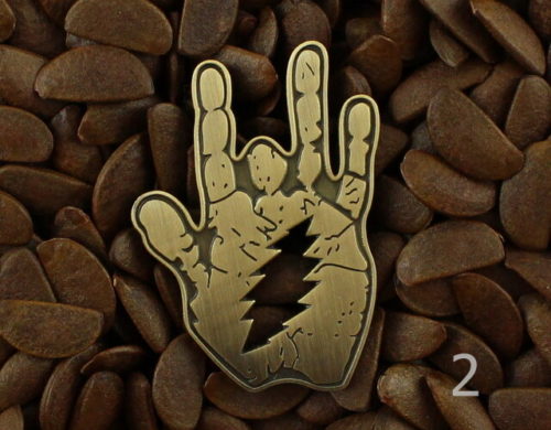 Grateful Dead Pins Jerry Garcia Hand Lighting Bolt Pin