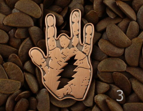 Grateful Dead Pins Jerry Garcia Hand Lighting Bolt Pin