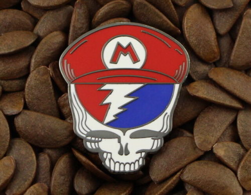 Grateful Dead Pins Steal Your Face Mario Lighting Bolt Pin