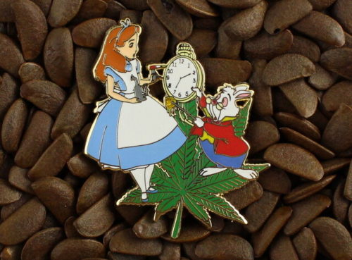 BHO Pins Wonderland Alice Weed Leaf Dab Dabbing 420 710 Pin