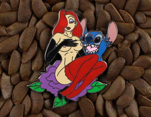Jessica Rabbit Pins Fantasy Pin Stitch Flower Badge