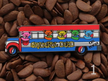 Grateful Dead Pins School Bus Pin Bear On Tour