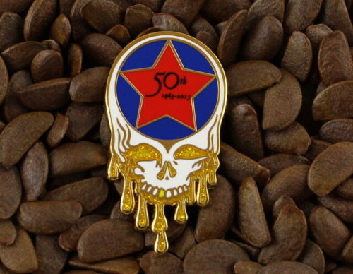 BHO Pins Grateful Dead Fare Thee Well 50th Ann. Steal Your Face Dab Dabbing Pin 710 420