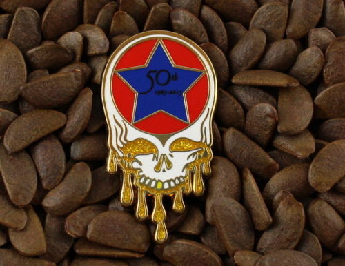 BHO Pins Grateful Dead Fare Thee Well 50th Ann. Steal Your Face Dab Dabbing Pin 710 420