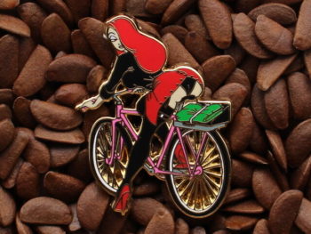 Jessica Rabbit Pins School Girl Bicycle Pin