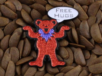 Grateful Dead Pins Bling Bear Free Hugs Pin