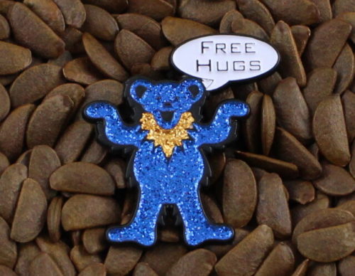 Grateful Dead Pins Bling Bear Free Hugs Pin