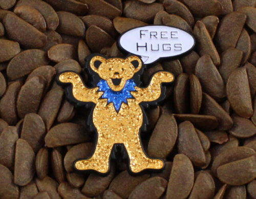 Grateful Dead Pins Bling Bear Free Hugs Pin