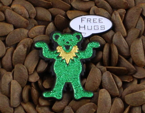 Grateful Dead Pins Bling Bear Free Hugs Pin