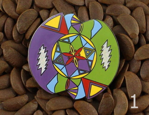 Grateful Dead Pins Mandala Art Pin Lightning Bolt Flower