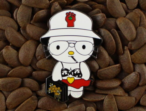 BHO Pins Girl Cat Gonzo Fear And Loathing Pin Dab Dabbing 420 710