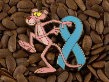 Blue Ribbon Pin Pink Panther Pins