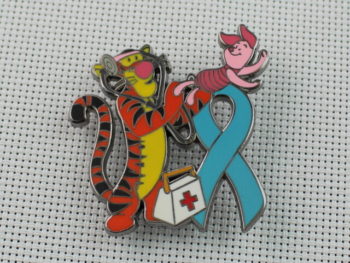 Blue Ribbon Pins Tigger Piglet Red Cross Doctor Pin