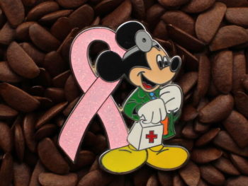 Pink Ribbon Pins Mickey Mouse Doctor Pin