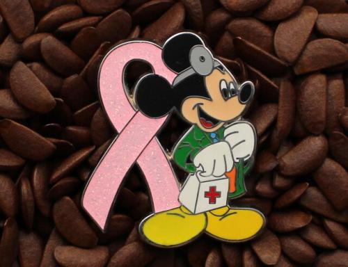 Pink Ribbon Pins Mickey Mouse Doctor Pin