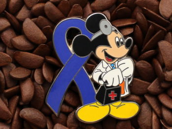 Dark Blue Ribbon Pins Mickey Mouse Doctor Pin