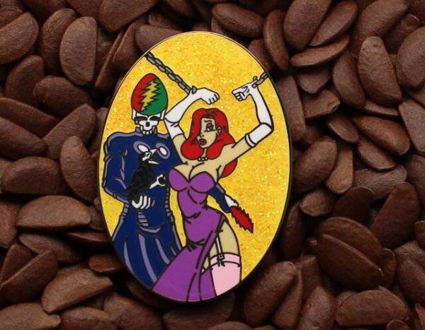Jessica Rabbit Pins Skeleton Chain Grateful Dead Pin Affordable