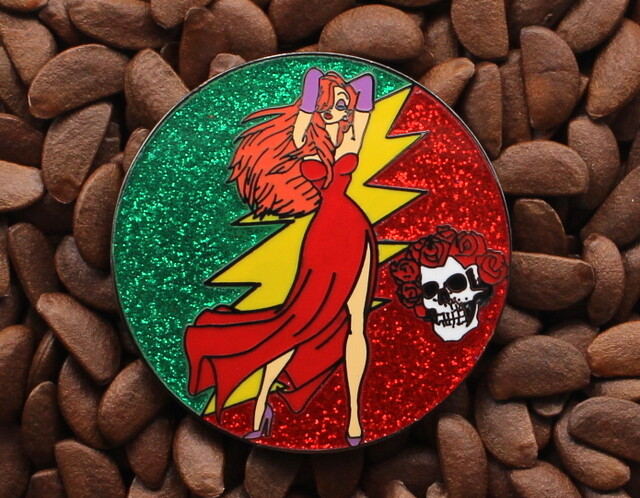 Jessica Rabbit Pins Grateful Dead Skull Roses Pin Affordable Limited