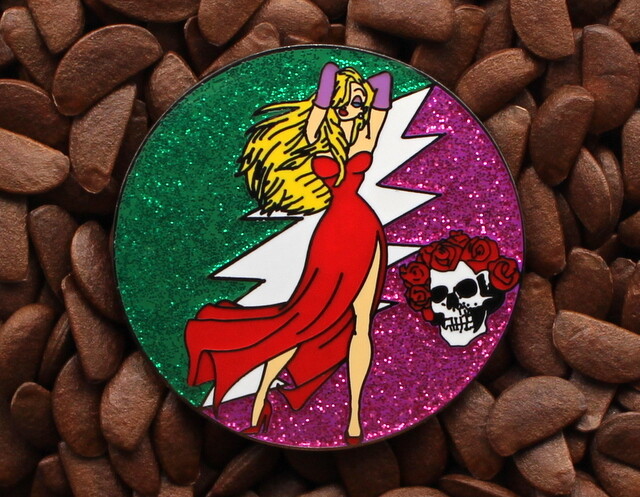 Jessica Rabbit Pins Grateful Dead Skull Roses Pin - Affordable limited