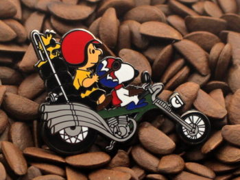 Snoopy Peanuts Pins Charlie Brown Woodstock On Motorcycle Pin