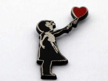 | Banksy Art Pins Girl With Balloon Pin There is Always Hope