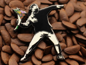 Banksy Art Pins Flower Thrower Pin