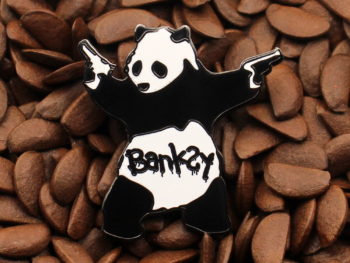 Banksy Art Pins Panda With Guns Pin