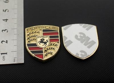 Porsche Crest Metal Enamel Car Emblem 1.2 Inch Tall Sticker