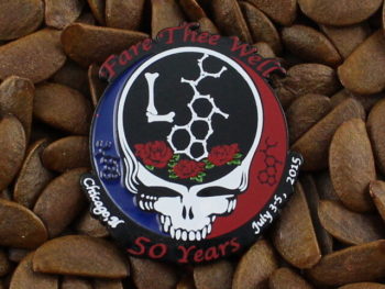 Grateful Dead Pins Fare Thee Well 50th Ann. Steal Your Face L Pin