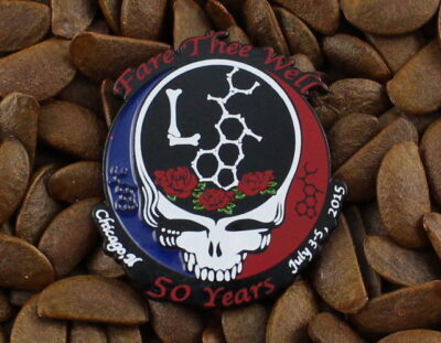 Grateful Dead Pins Fare Thee Well 50th Ann. Steal Your Face L Pin